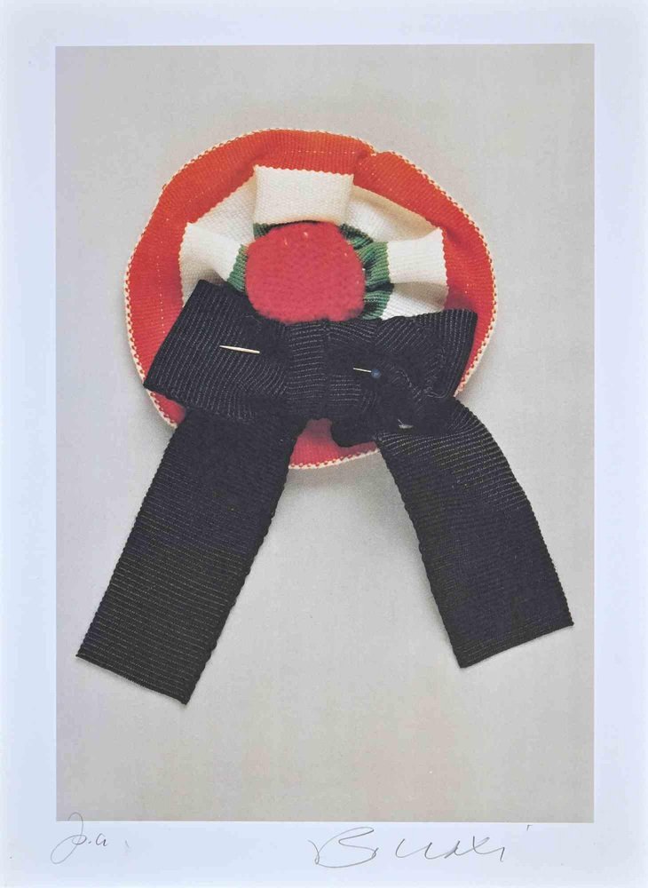 Bettino Craxi, The Tricolor Cockade, Lithograph, 1989