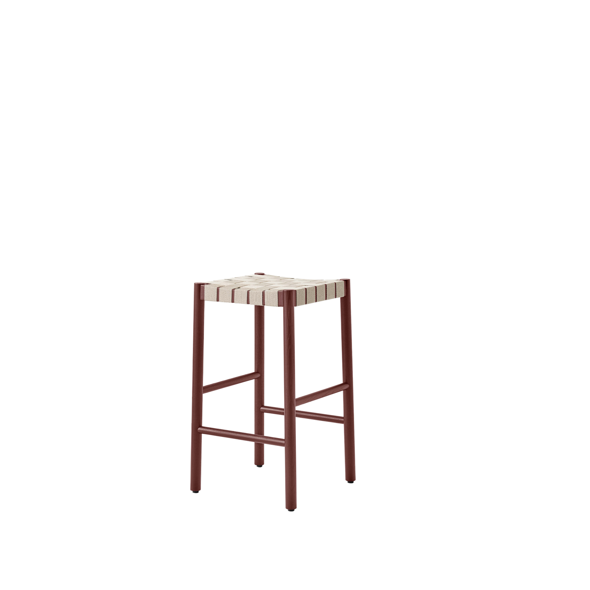 Betty Bar Stool TK7 by &tradition #Maroon/ Natural