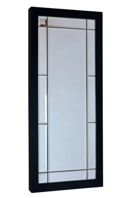 Beveled Wall Mirror with Black Frame, 1990s-CXC-1761824