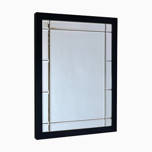 Beveled Wall Mirror with Black Frame, 1990s-CXC-1761823