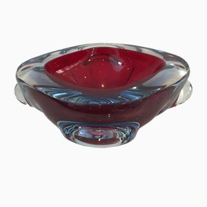 Bi-Color Crystal Ashtray, 1970s-BA-658554