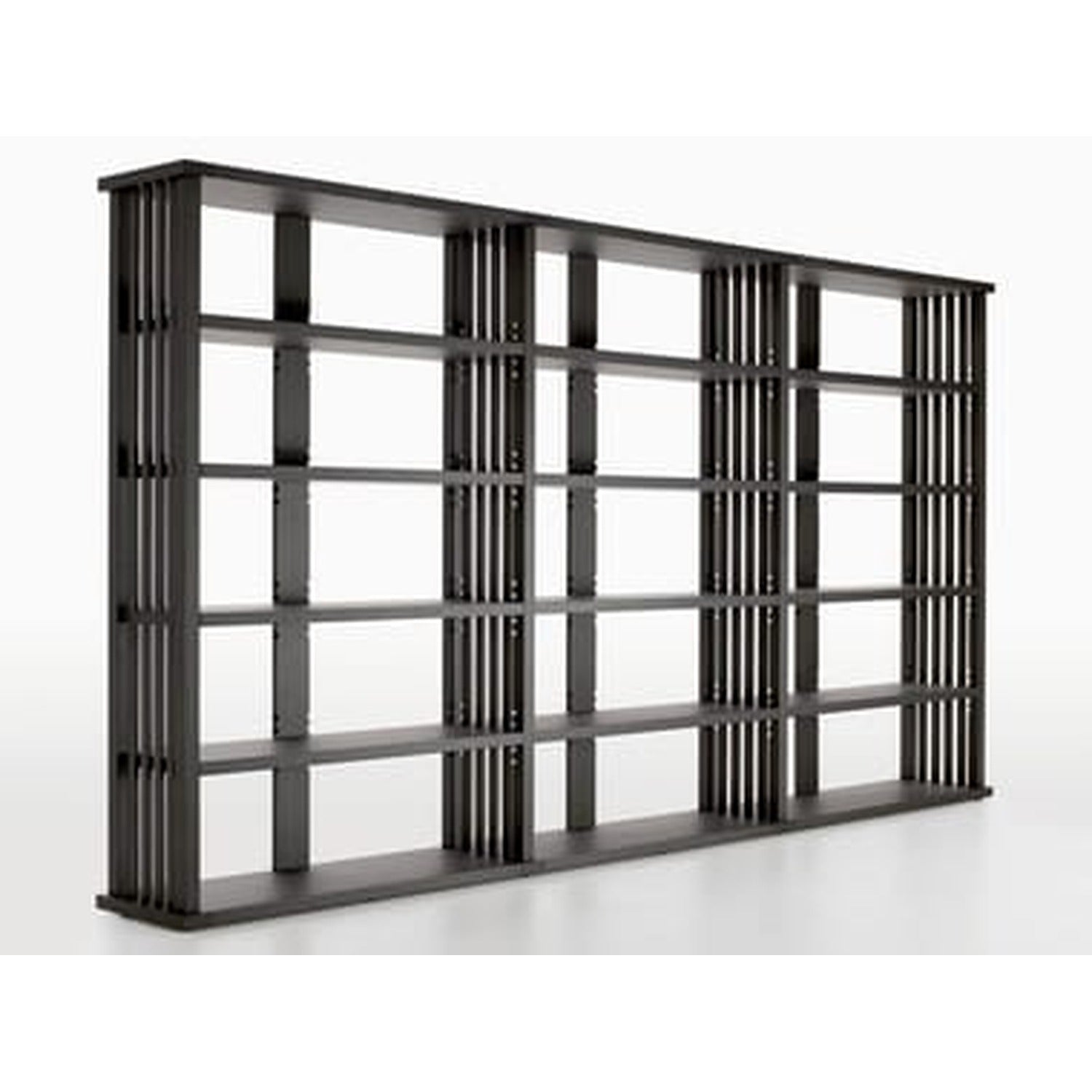 BIBLIA - Open sectional modular solid wood bookcase