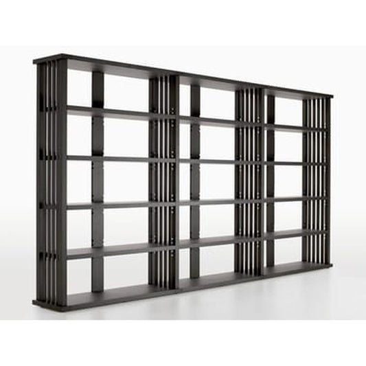BIBLIA - Open sectional modular solid wood bookcase