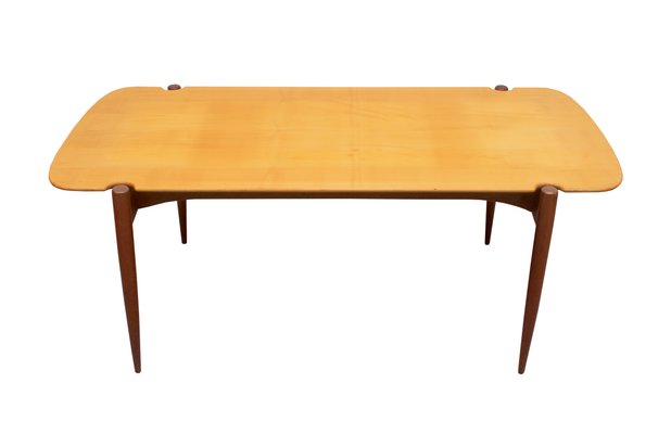 Bicolor Maple & Teak Coffee Table, 1950s-PF-875312