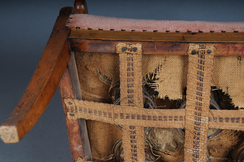 Biedermeier Armchair in Birch, 1840s