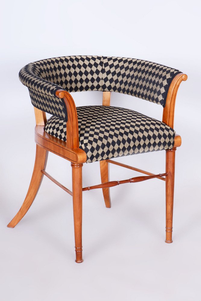 Biedermeier Armchair in Cherrywood and Ebony, Vienna, Austria, 1820s