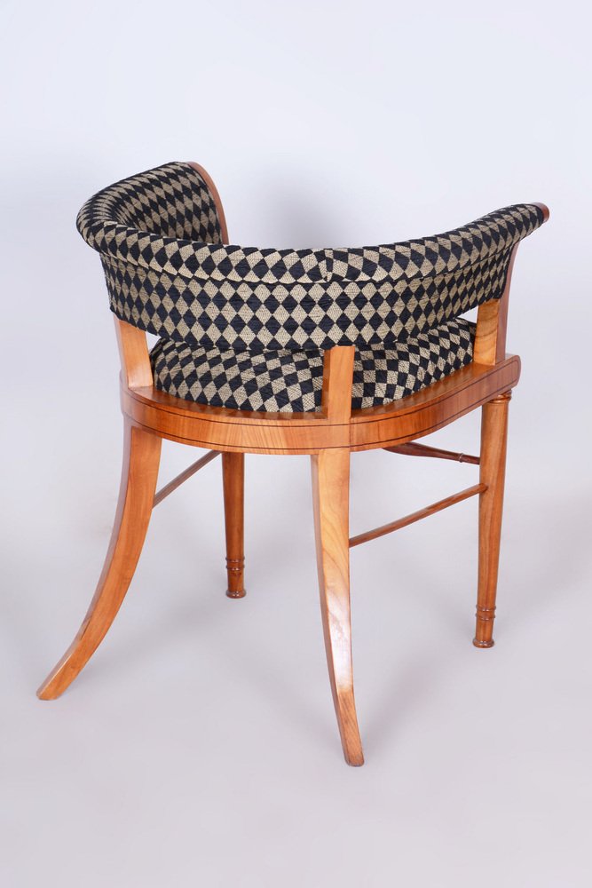 Biedermeier Armchair in Cherrywood and Ebony, Vienna, Austria, 1820s