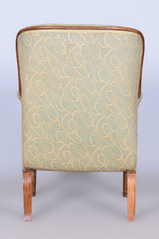 Biedermeier Armchair in Walnut, Spruce & Beech, Czech, 1830s