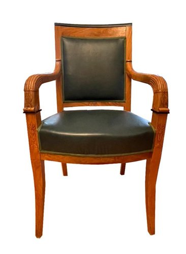 Biedermeier Armchairs in Cherry, Set of 2