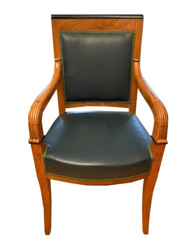 Biedermeier Armchairs in Cherry, Set of 2