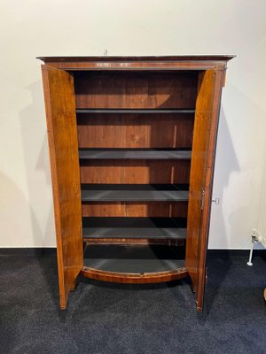 Biedermeier Armoire, Walnut Veneer, Full Columns, Austria/Vienna around 1825-NNB-1126601