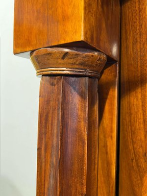 Biedermeier Armoire, Walnut Veneer, Full Columns, Austria/Vienna around 1825-NNB-1126601