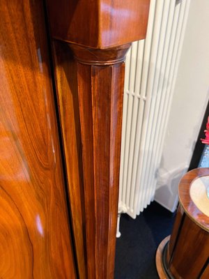 Biedermeier Armoire, Walnut Veneer, Full Columns, Austria/Vienna around 1825-NNB-1126601