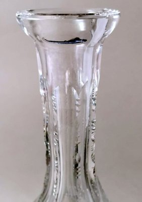 Biedermeier Bohemian Hand-Cut and Ground Crystal Liquor Bottle, 1910s-QRS-1821816