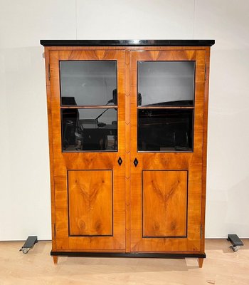 Biedermeier Bookcase in Cherry Veneer, 1820-NNB-1788051