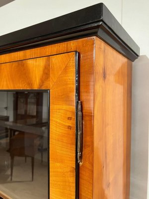 Biedermeier Bookcase in Cherry Veneer, 1820-NNB-1788051