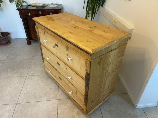 Biedermeier Chest of Drawers in Pine-PXE-2039013