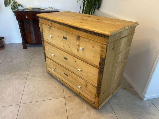 Biedermeier Chest of Drawers in Pine-PXE-2039013