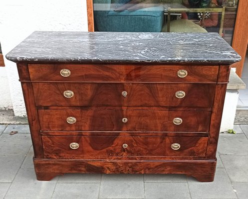 Biedermeier Commode with Marble Top-FSD-1286809