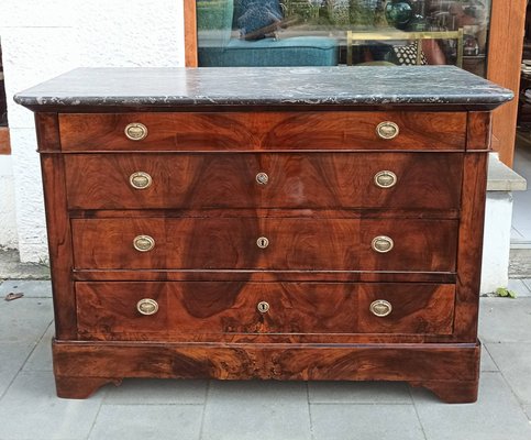 Biedermeier Commode with Marble Top-FSD-1286809