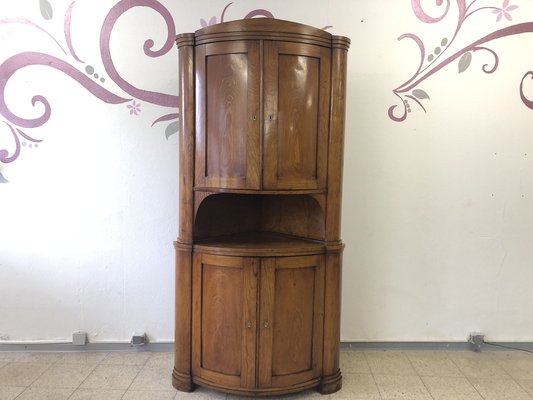 Biedermeier Corner Cabinet in Ash, 1840-QVR-1774560