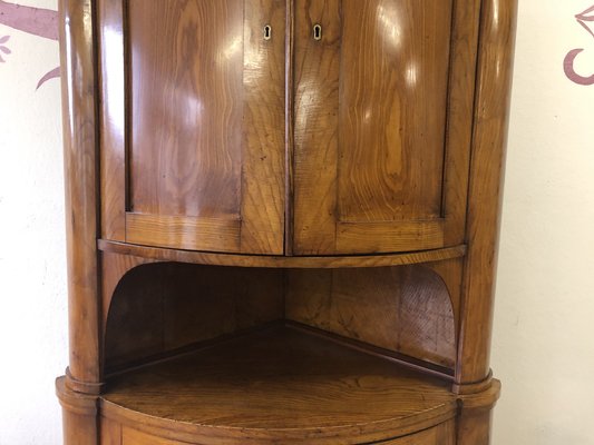 Biedermeier Corner Cabinet in Ash, 1840-QVR-1774560