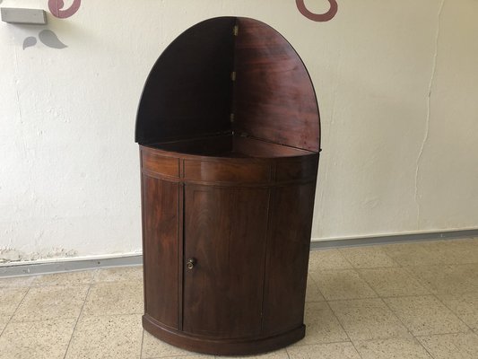 Biedermeier Corner Cabinet in Mahogany, 1840-QVR-1774533