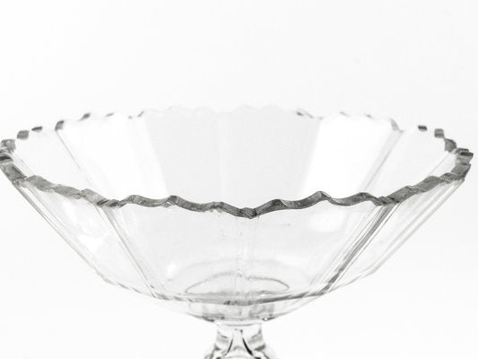 Biedermeier Crystal Bowl on Stand, 1800s-BKO-1799030