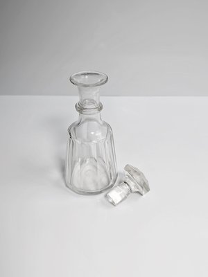 Biedermeier Crystal Glass Bottle with Stopper, 1890s-VTK-2032397