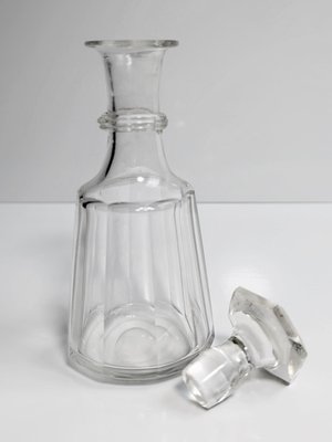 Biedermeier Crystal Glass Bottle with Stopper, 1890s-VTK-2032397