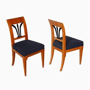 Biedermeier Czech Cherrywood Chairs, 1820s, Set of 2-WHY-588896