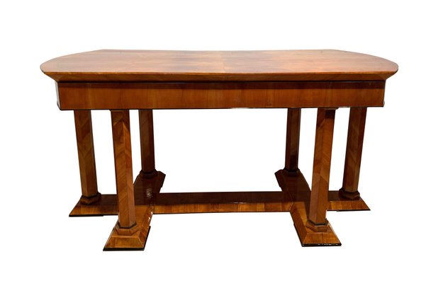 Biedermeier Desk in Cherry Veneer, Austria, 1830s-NNB-973354