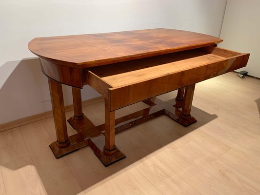 Biedermeier Desk in Cherry Veneer, Austria, 1830s-NNB-973354