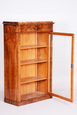 Biedermeier Display Bookcase, Walnut, Czech, 1830s-WHY-1778038