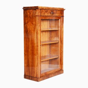 Biedermeier Display Bookcase, Walnut, Czech, 1830s-WHY-1778038