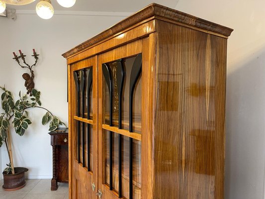 Biedermeier Display Cabinet in Walnut-PXE-2041664