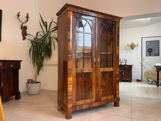 Biedermeier Display Cabinet in Walnut-PXE-2041663