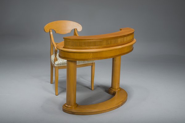 Biedermeier Dressing Table and Armchair from Selva, Italy, Set of 2-ZZH-1811084