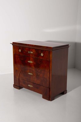 Biedermeier Drop-Front Mahogany Secretary Chest, 1930s-RCE-1735225