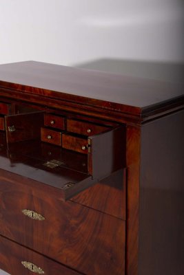 Biedermeier Drop-Front Mahogany Secretary Chest, 1930s-RCE-1735225