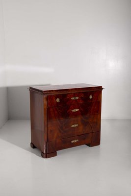 Biedermeier Drop-Front Mahogany Secretary Chest, 1930s-RCE-1735225