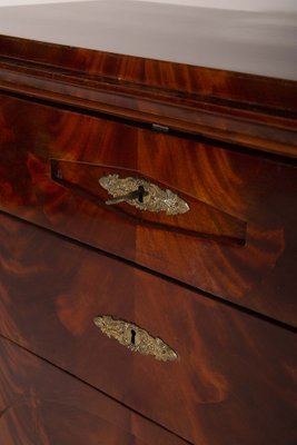 Biedermeier Drop-Front Mahogany Secretary Chest, 1930s-RCE-1735225