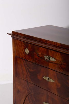 Biedermeier Drop-Front Mahogany Secretary Chest, 1930s-RCE-1735225