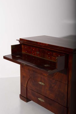 Biedermeier Drop-Front Mahogany Secretary Chest, 1930s-RCE-1735225