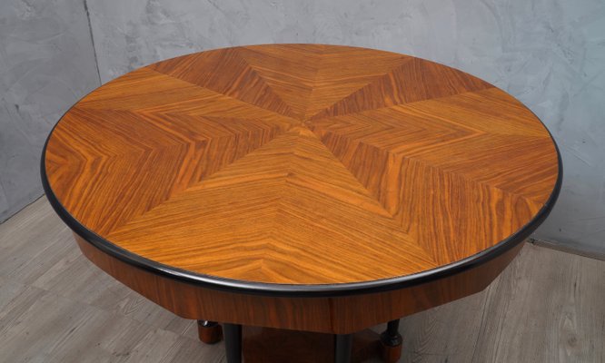 Biedermeier Extendable Walnut Wood Table, 1890s-UH-666306