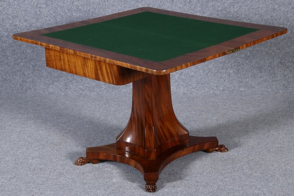 Biedermeier Game Side Table in Mahogany, 1820-DXD-1750401