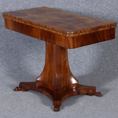 Biedermeier Game Side Table in Mahogany, 1820-DXD-1750401