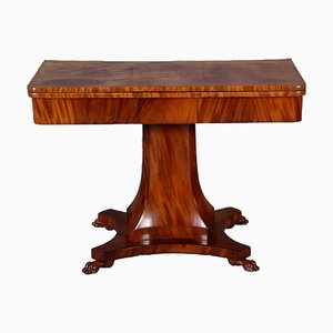 Biedermeier Game Side Table in Mahogany, 1820-DXD-1750401