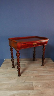 Biedermeier Lady Writing Desk with Drawer in Mahogany, 1890s-KK-1820831