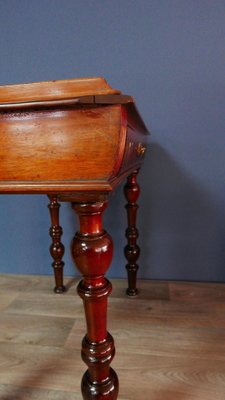 Biedermeier Lady Writing Desk with Drawer in Mahogany, 1890s-KK-1820831